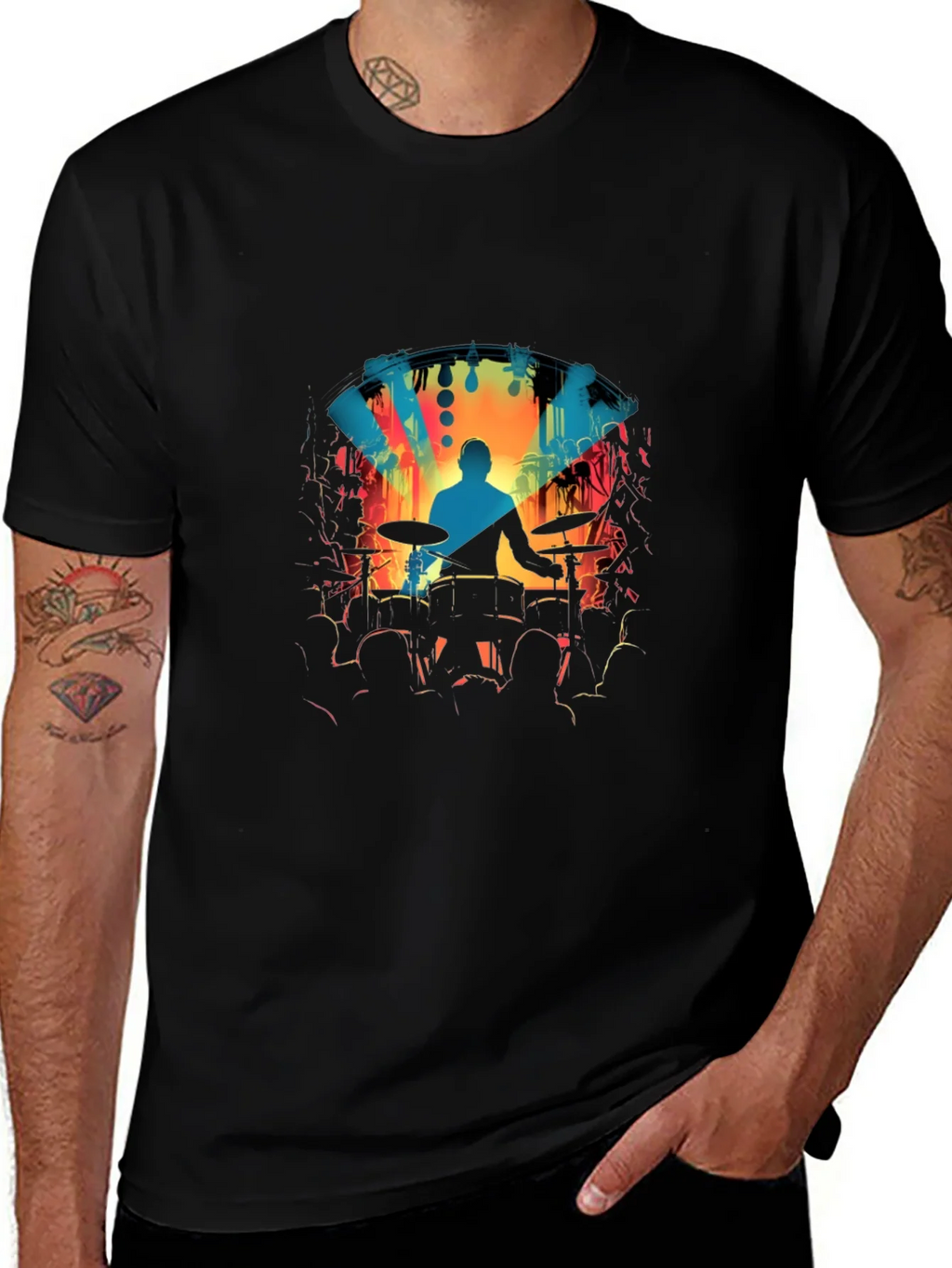 Drummer Concert Graphic Tee