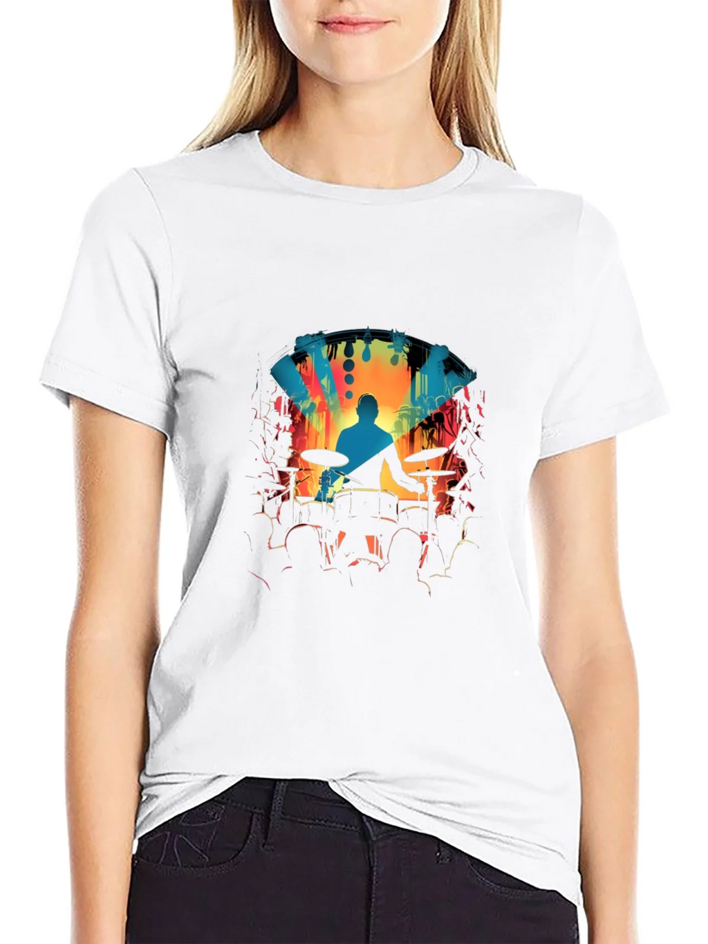 Drummer Concert Graphic Tee