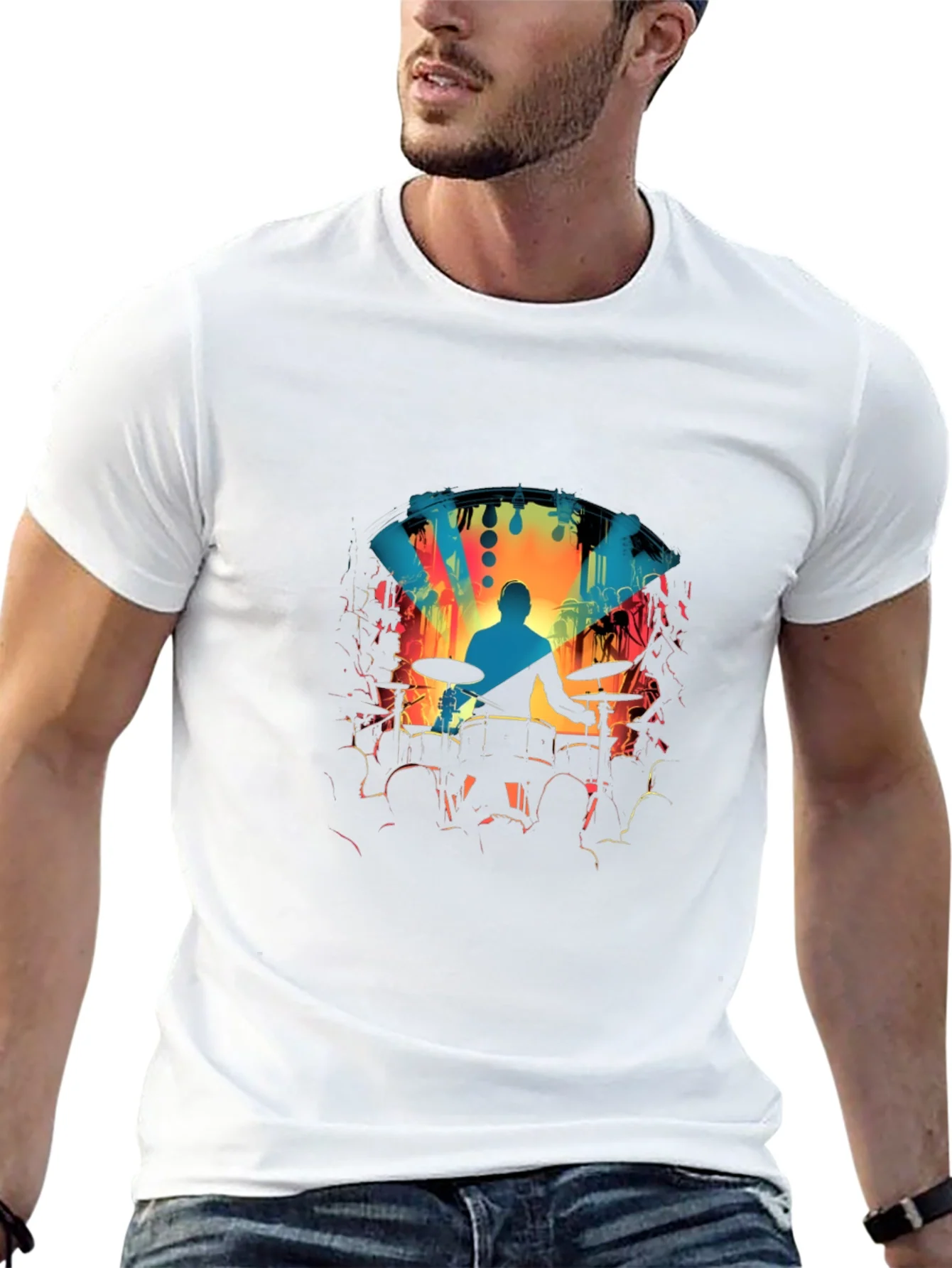 Drummer Concert Graphic Tee