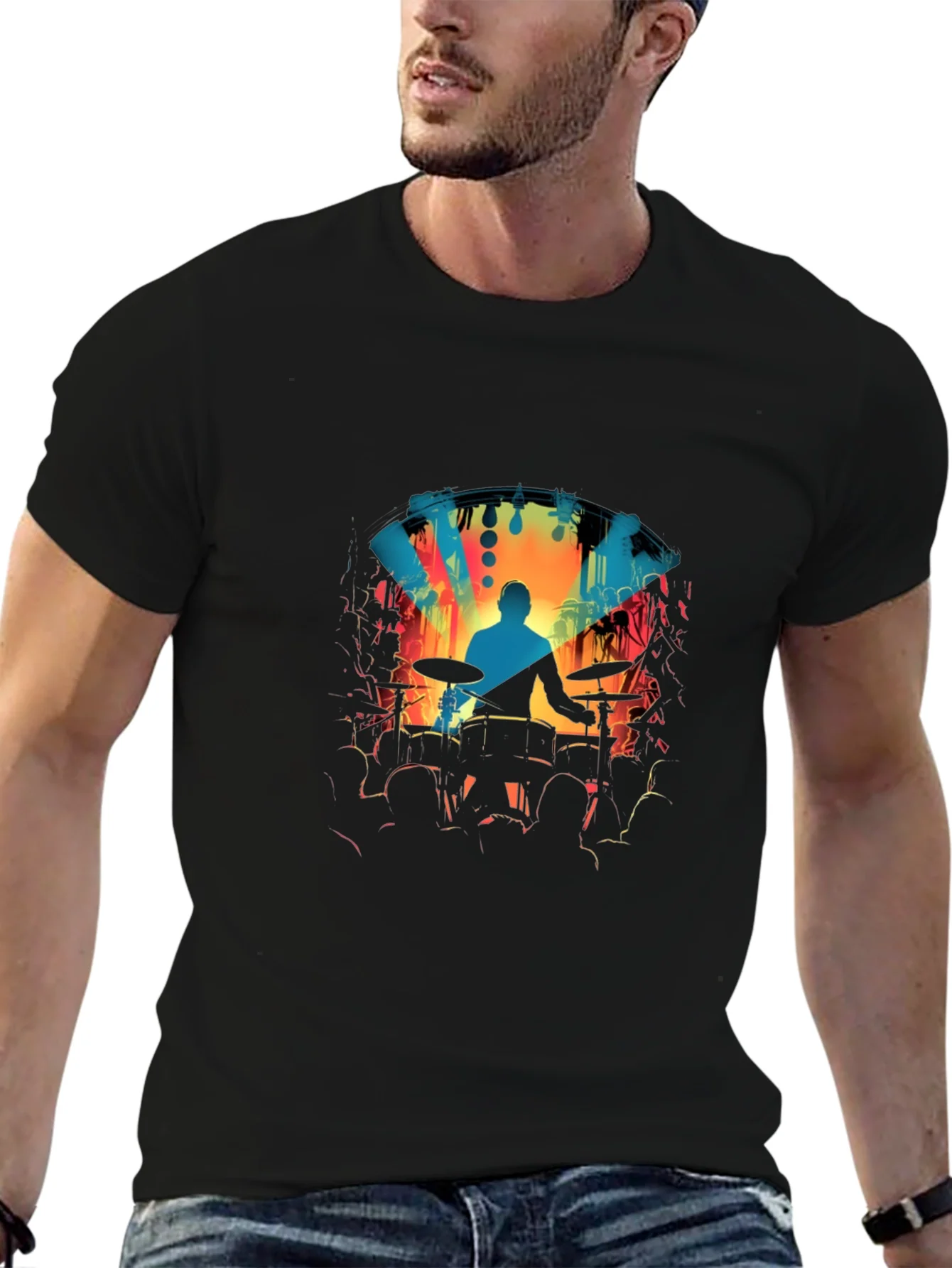 Drummer Concert Graphic Tee
