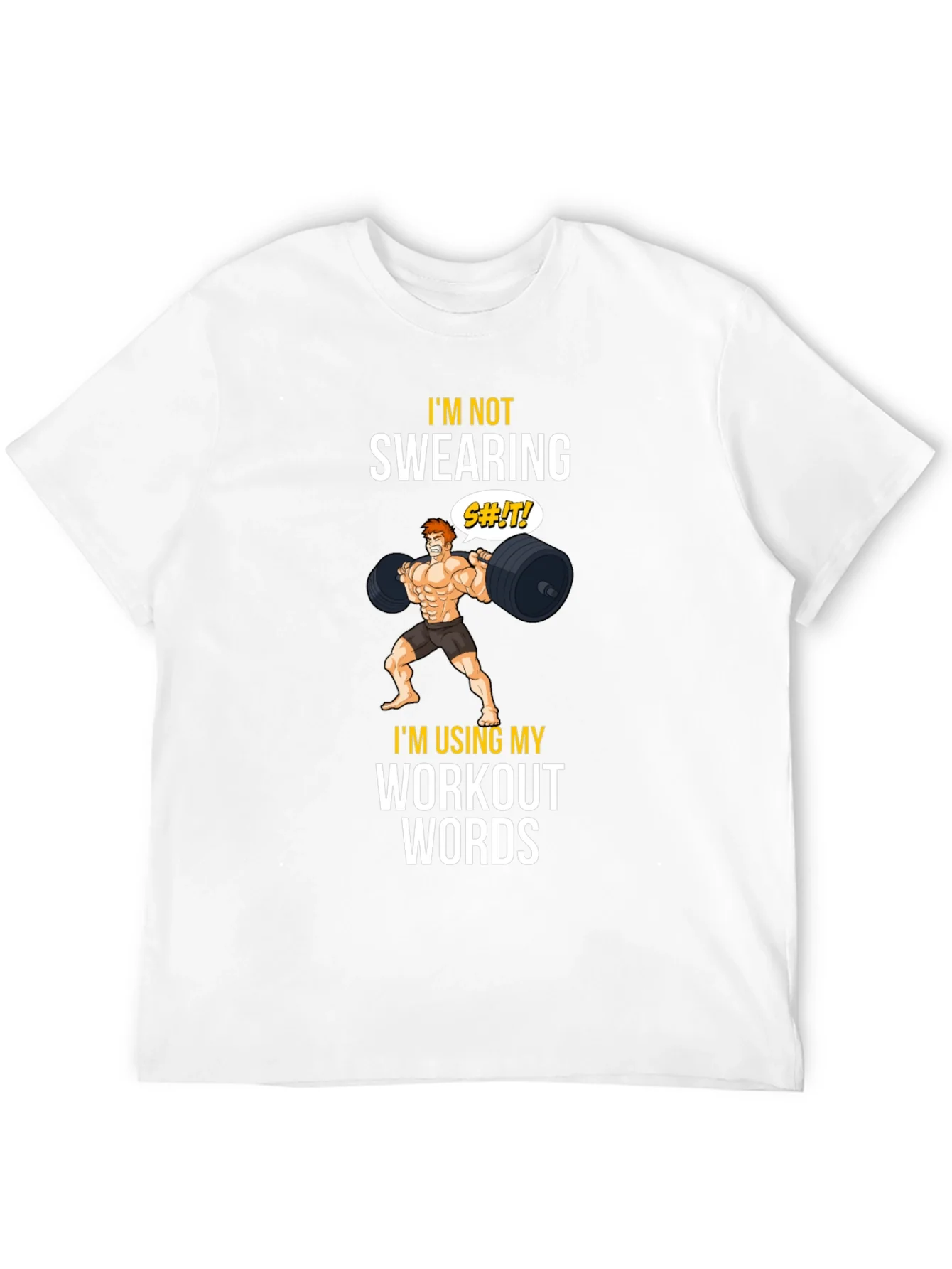 Workout Words Graphic Tee - Black
