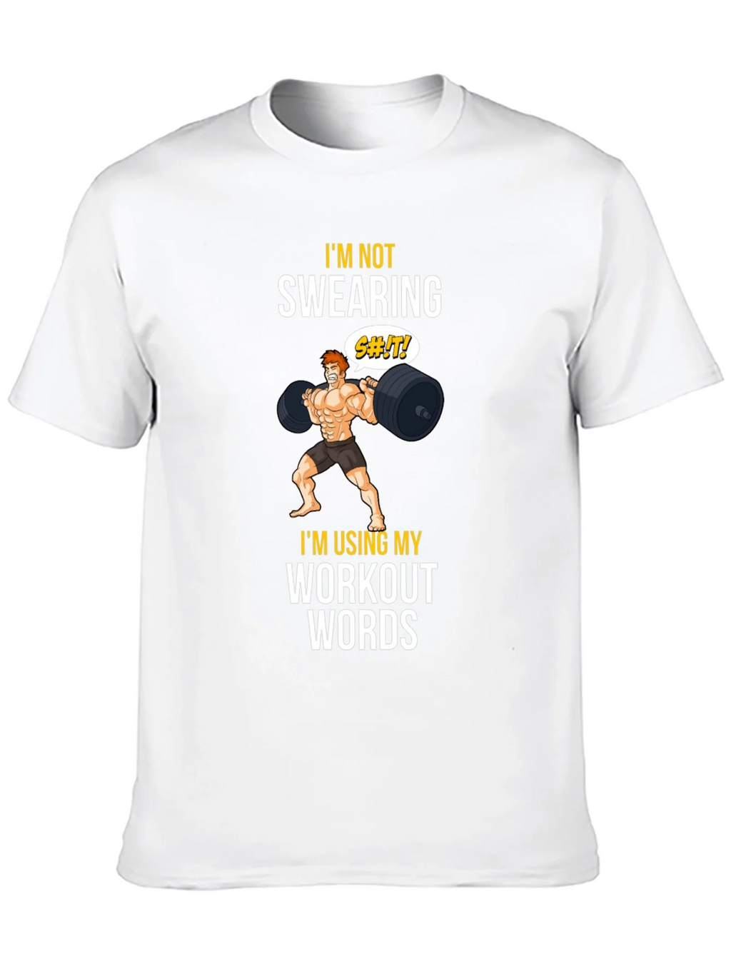 Workout Words Graphic Tee - Black