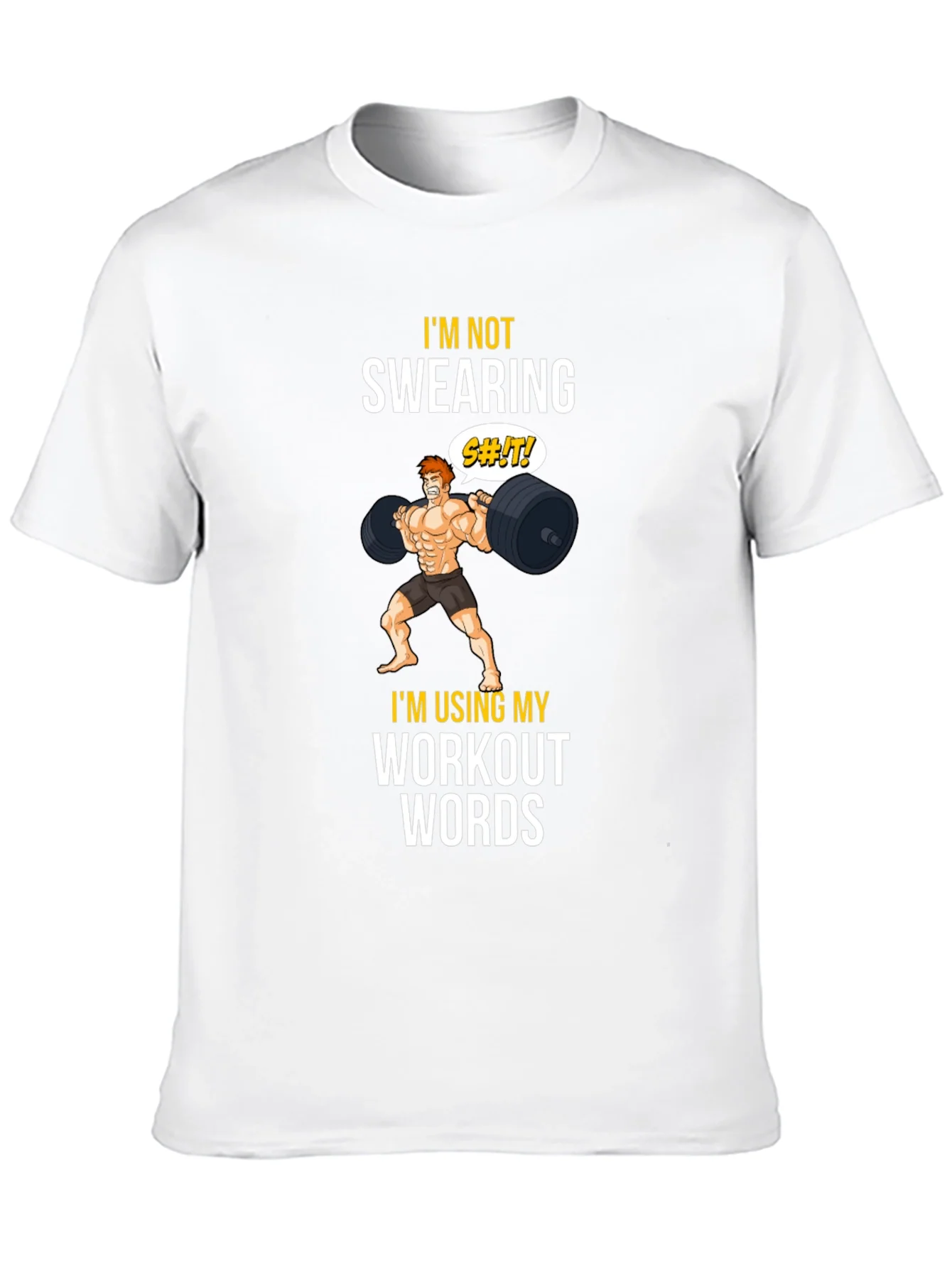 Workout Words Graphic Tee - Black