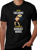 Workout Words Graphic Tee - Black