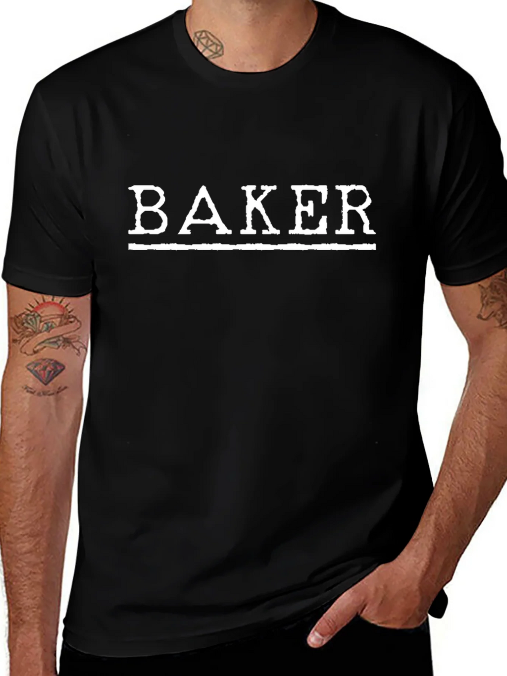 Baker T-Shirt - Black Graphic Tee