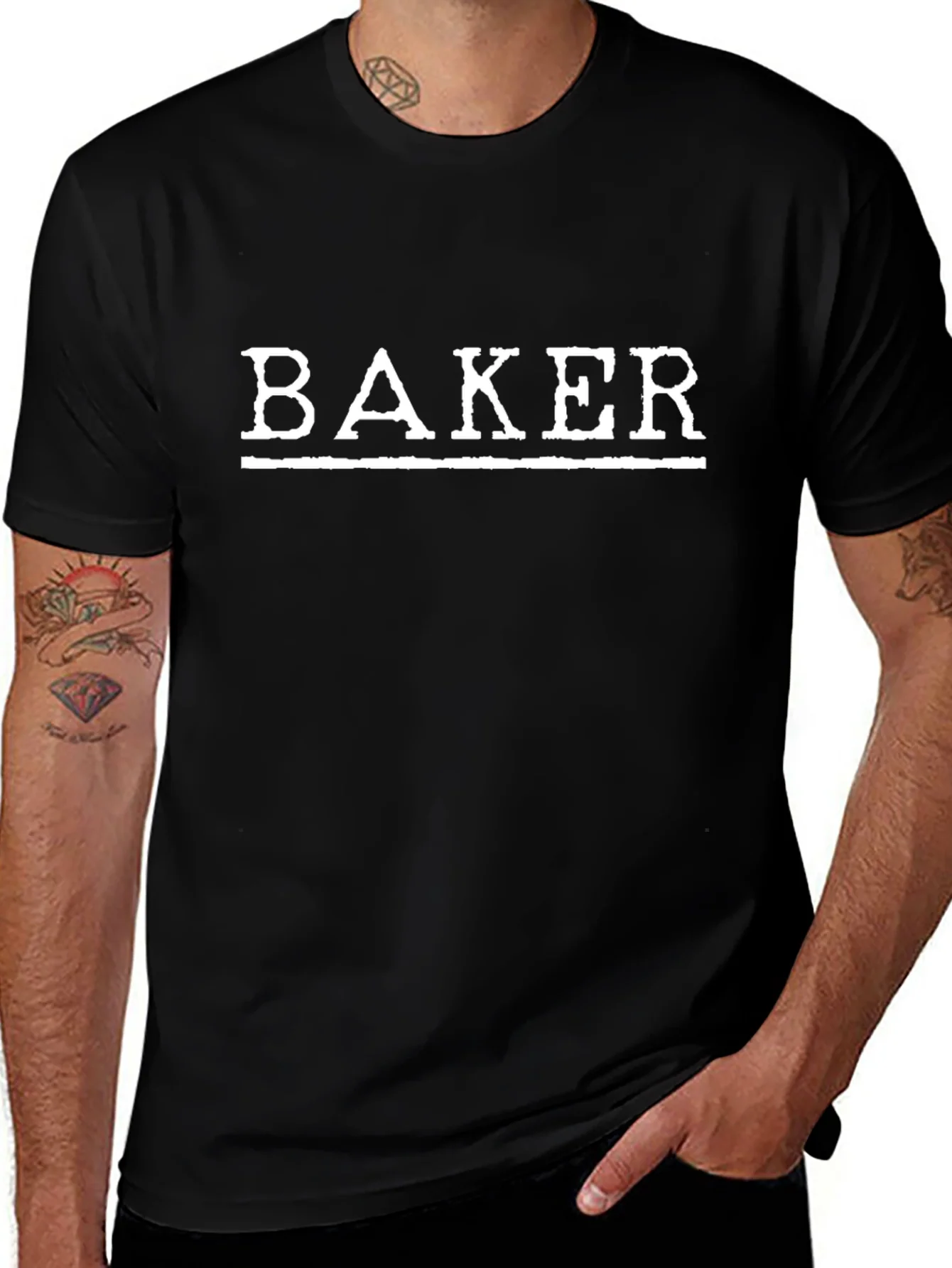 Baker T-Shirt - Black Graphic Tee