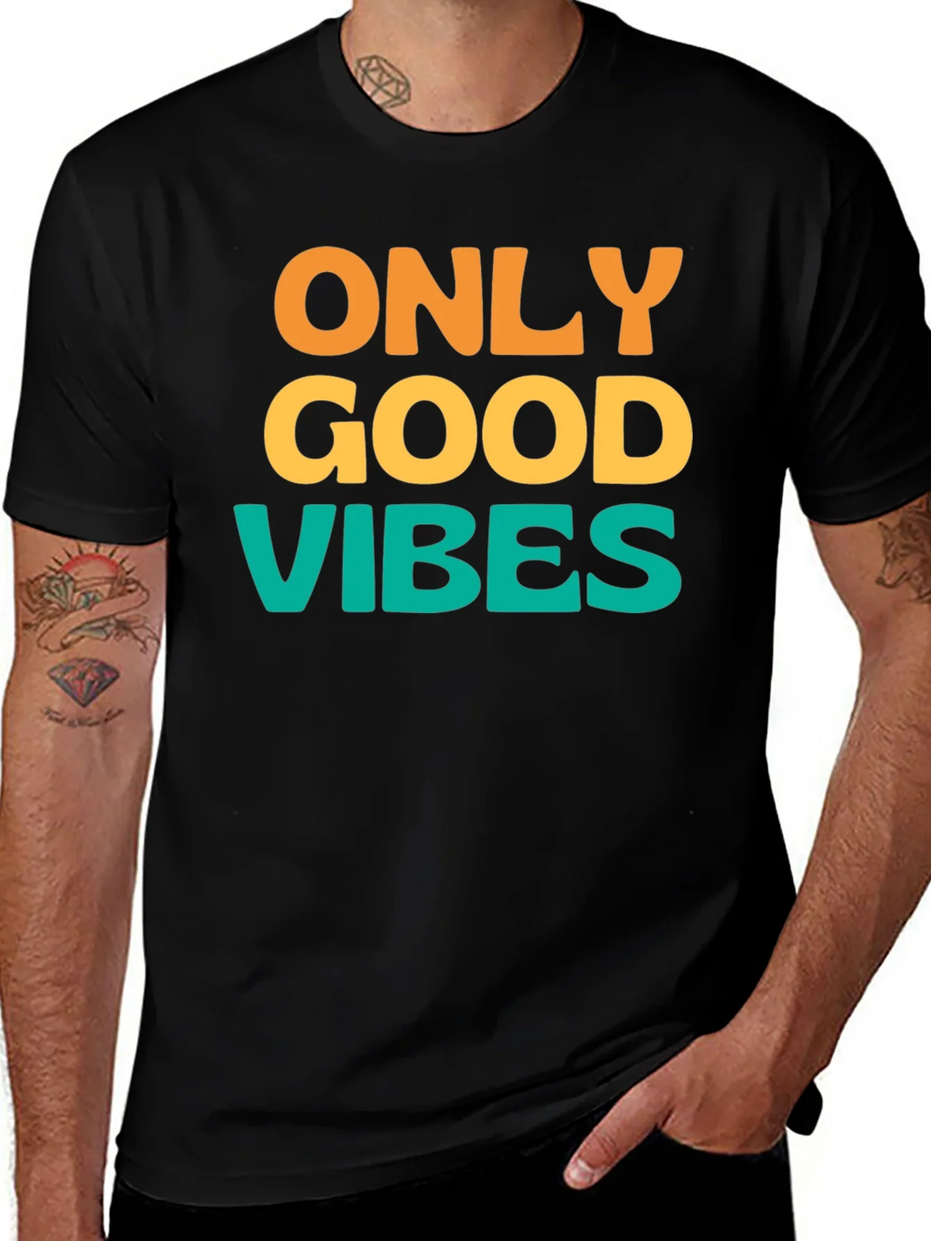 Only Good Vibes T-Shirt - Positive Message Tee