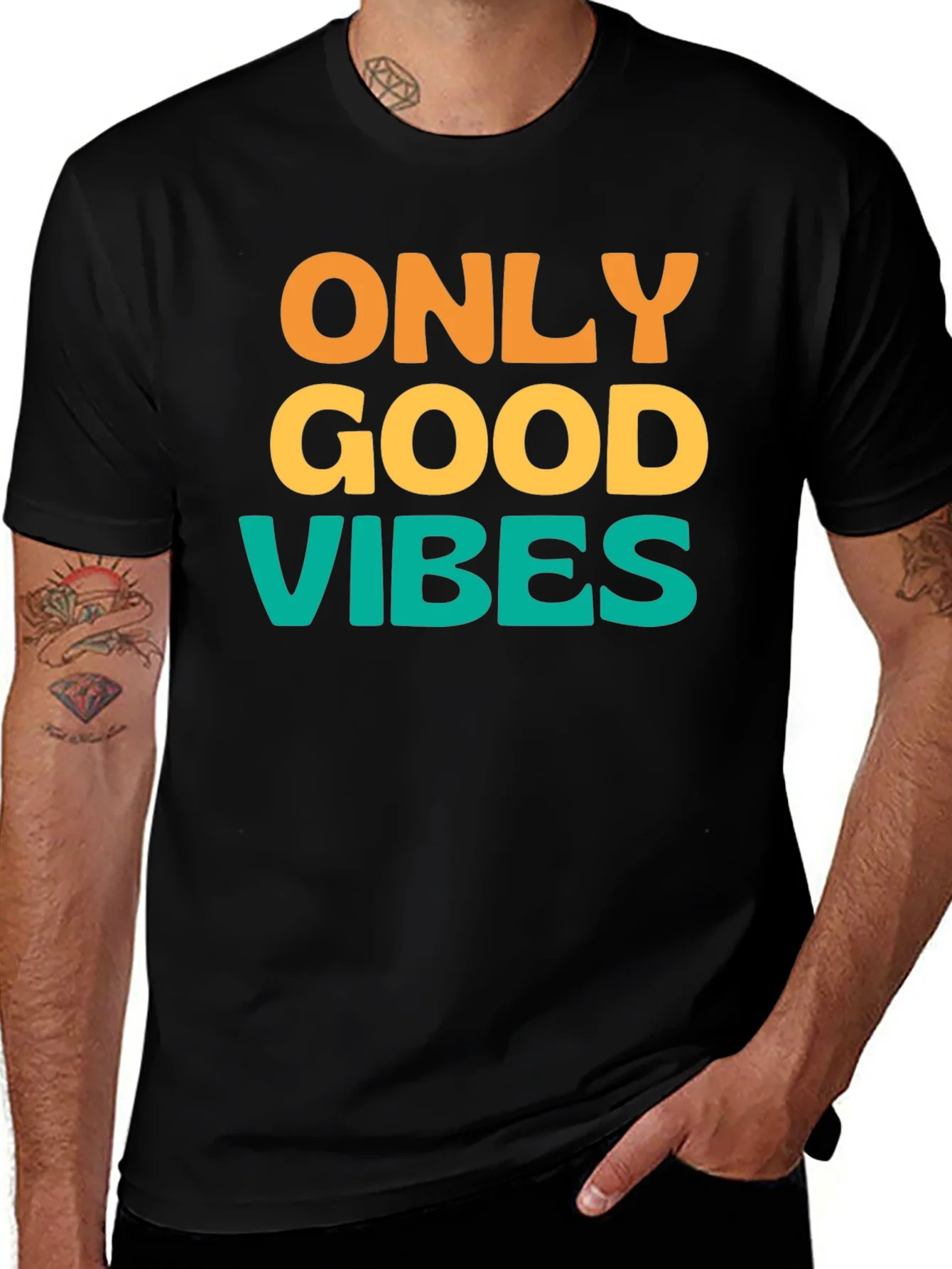 Only Good Vibes T-Shirt - Positive Message Tee