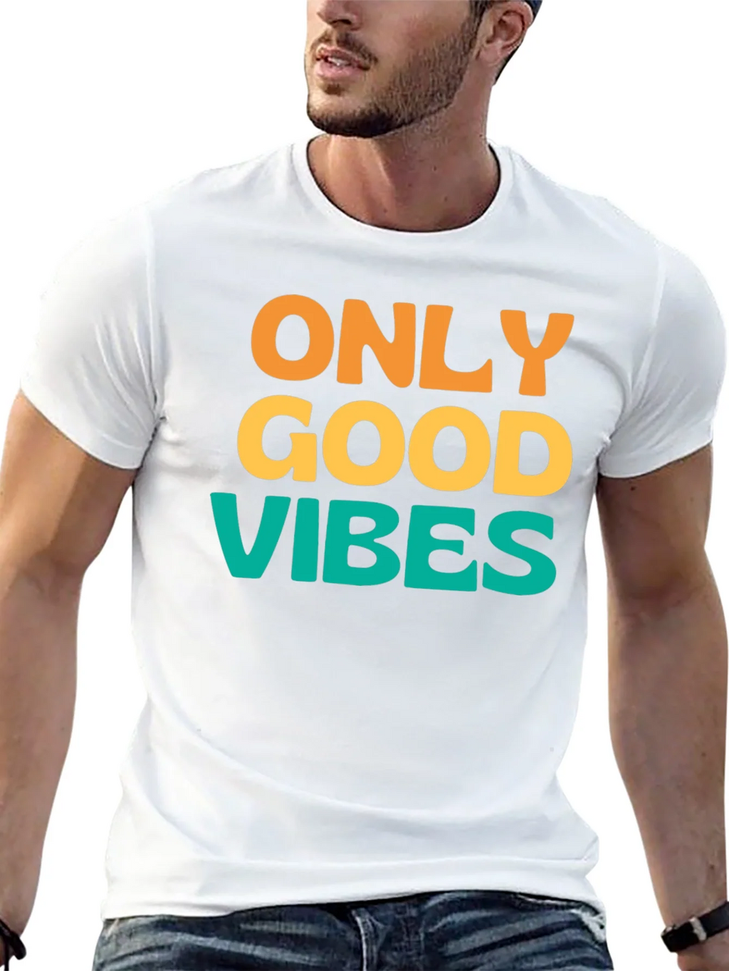 Only Good Vibes T-Shirt - Positive Message Tee