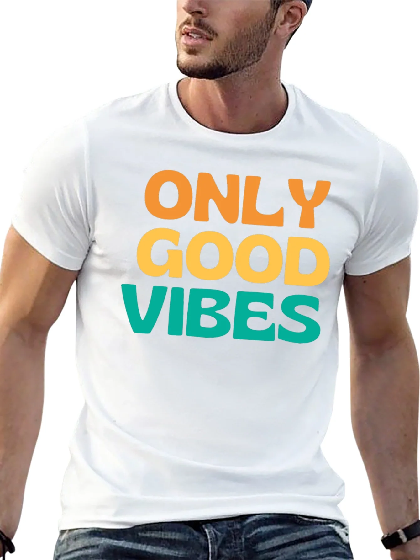 Only Good Vibes T-Shirt - Positive Message Tee