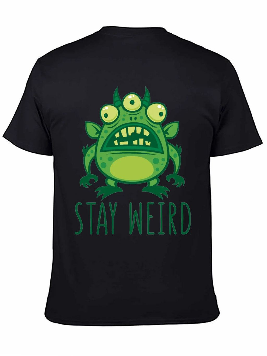 Stay Weird Graphic Tee - Mens Black T-Shirt