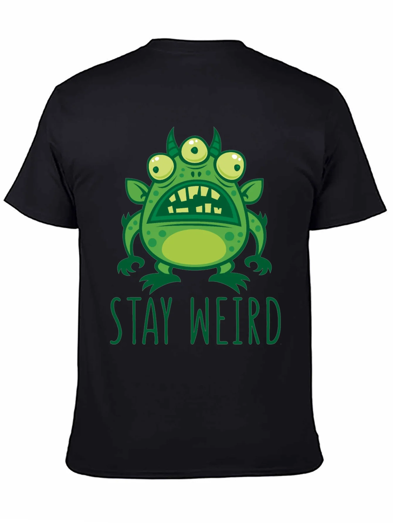 Stay Weird Graphic Tee - Mens Black T-Shirt