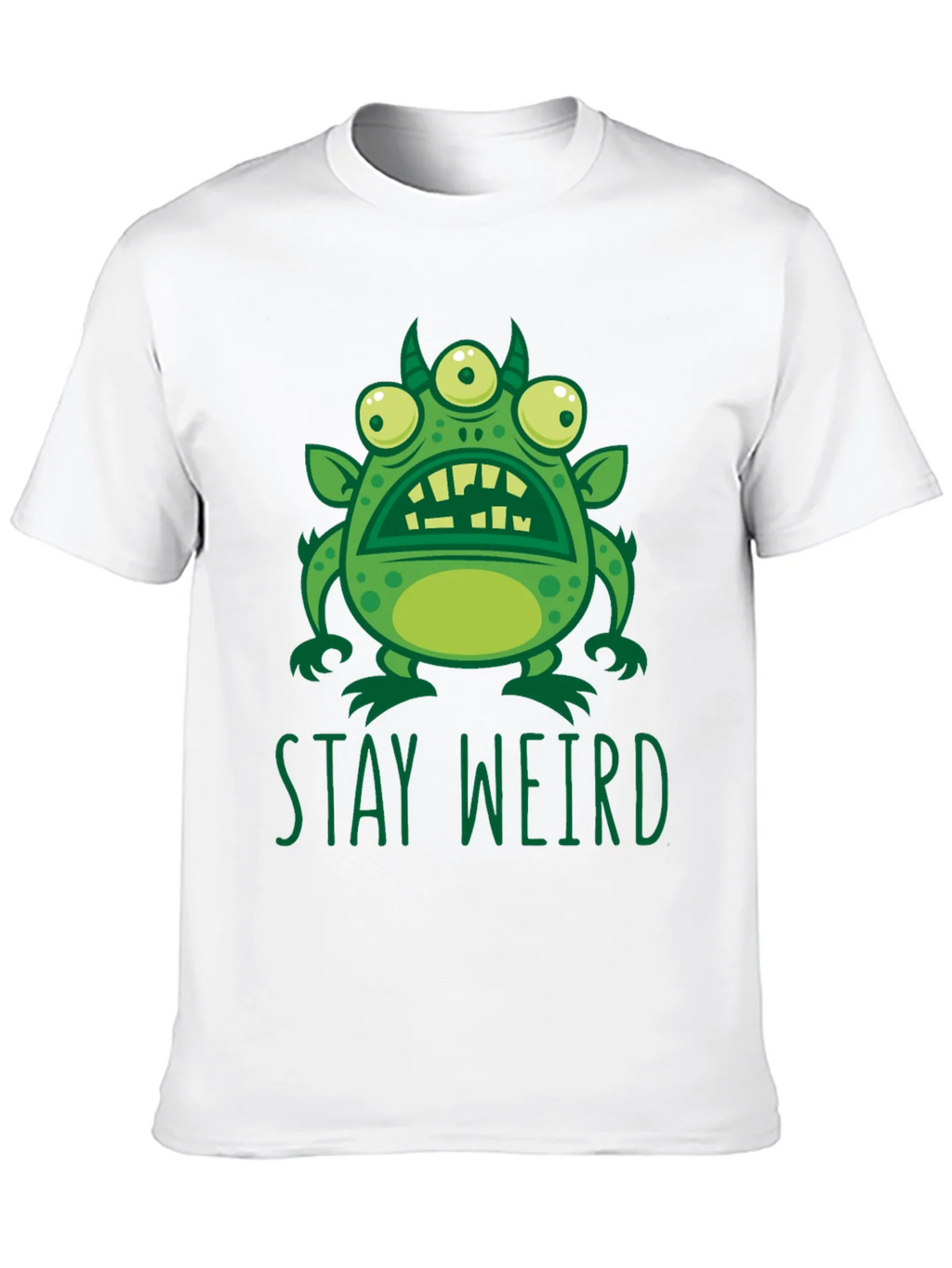 Stay Weird Graphic Tee - Mens Black T-Shirt