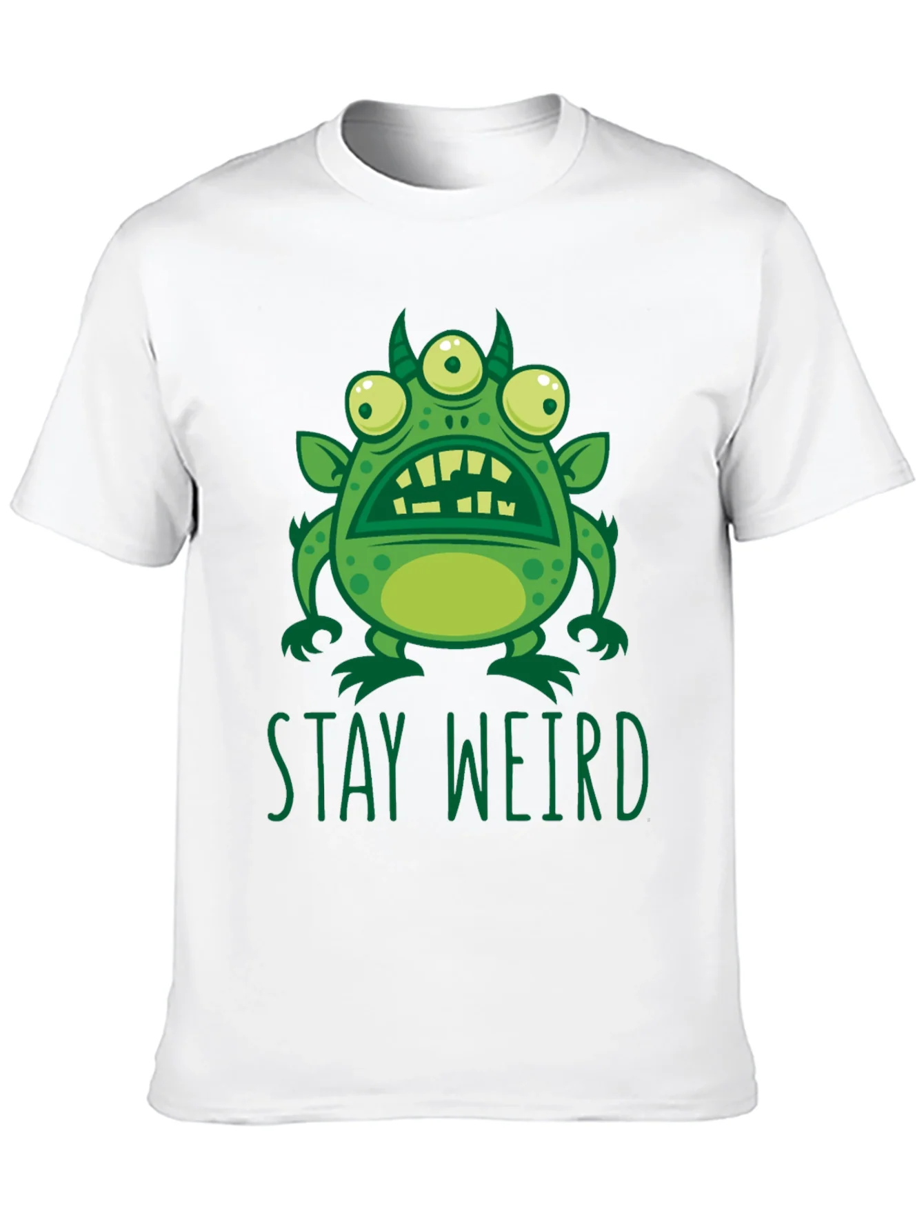 Stay Weird Graphic Tee - Mens Black T-Shirt
