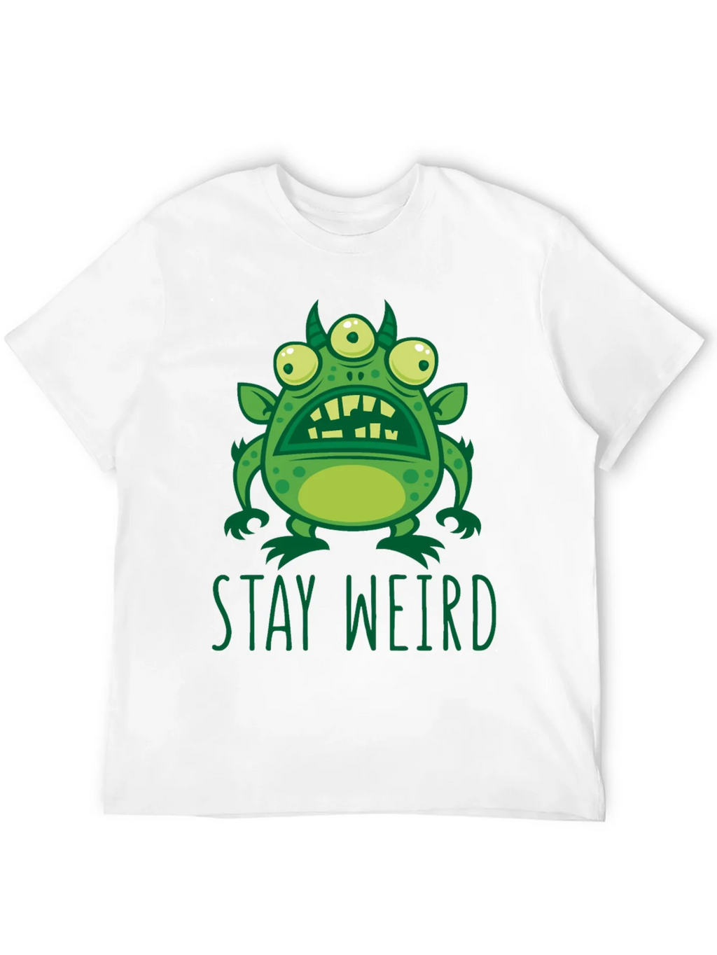 Stay Weird Graphic Tee - Mens Black T-Shirt