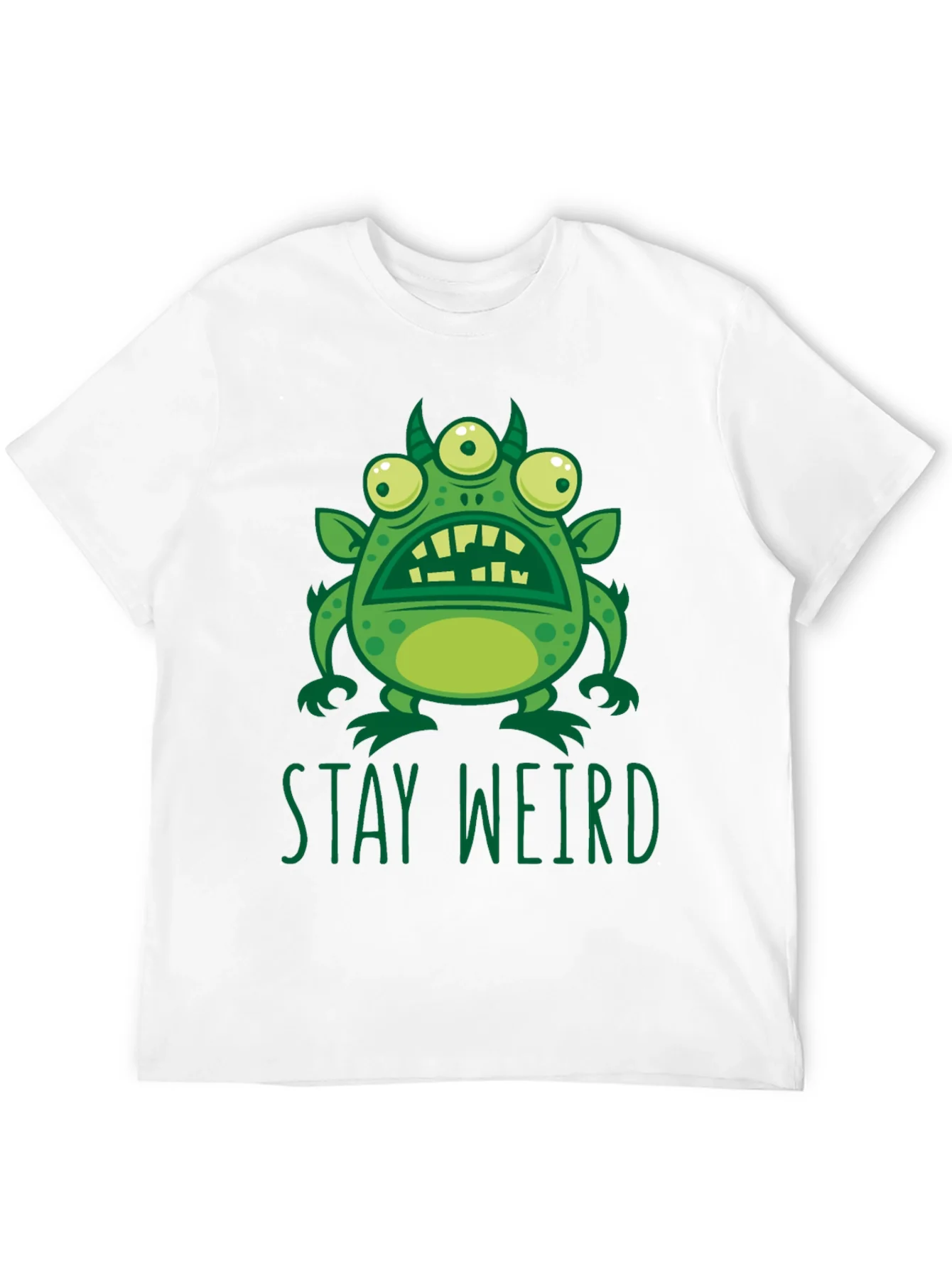 Stay Weird Graphic Tee - Mens Black T-Shirt
