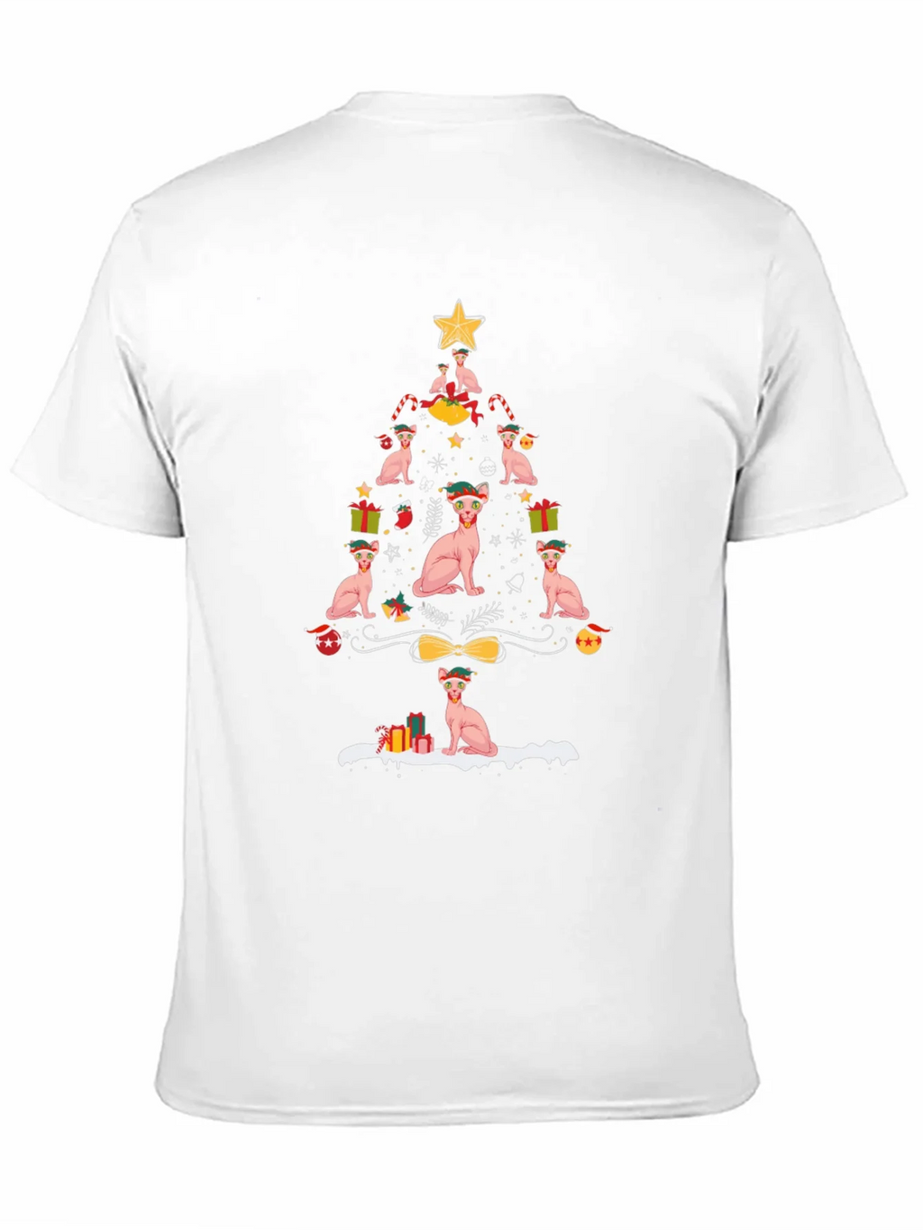 Sphynx Cat Christmas Tree T-Shirt