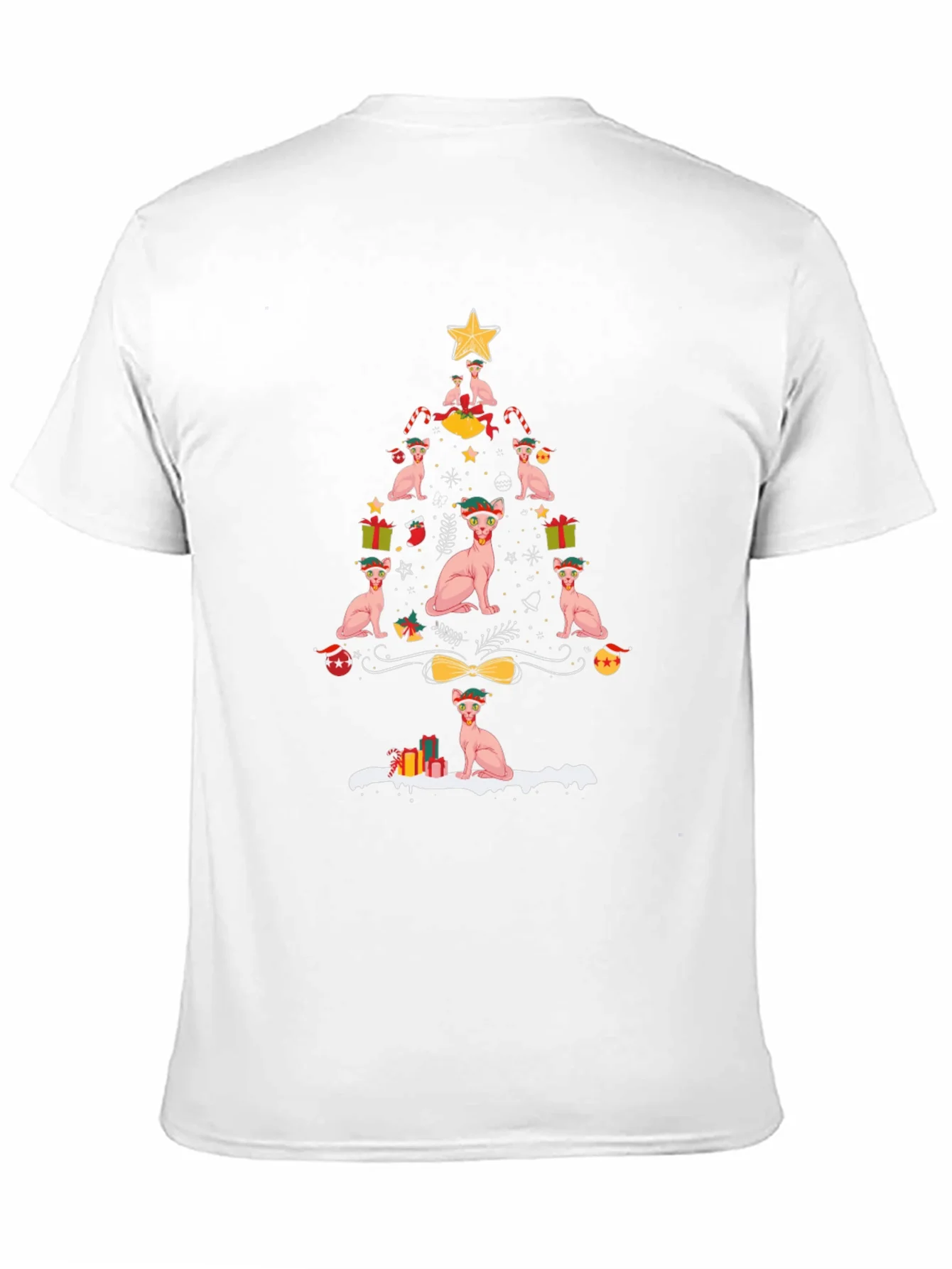 Sphynx Cat Christmas Tree T-Shirt