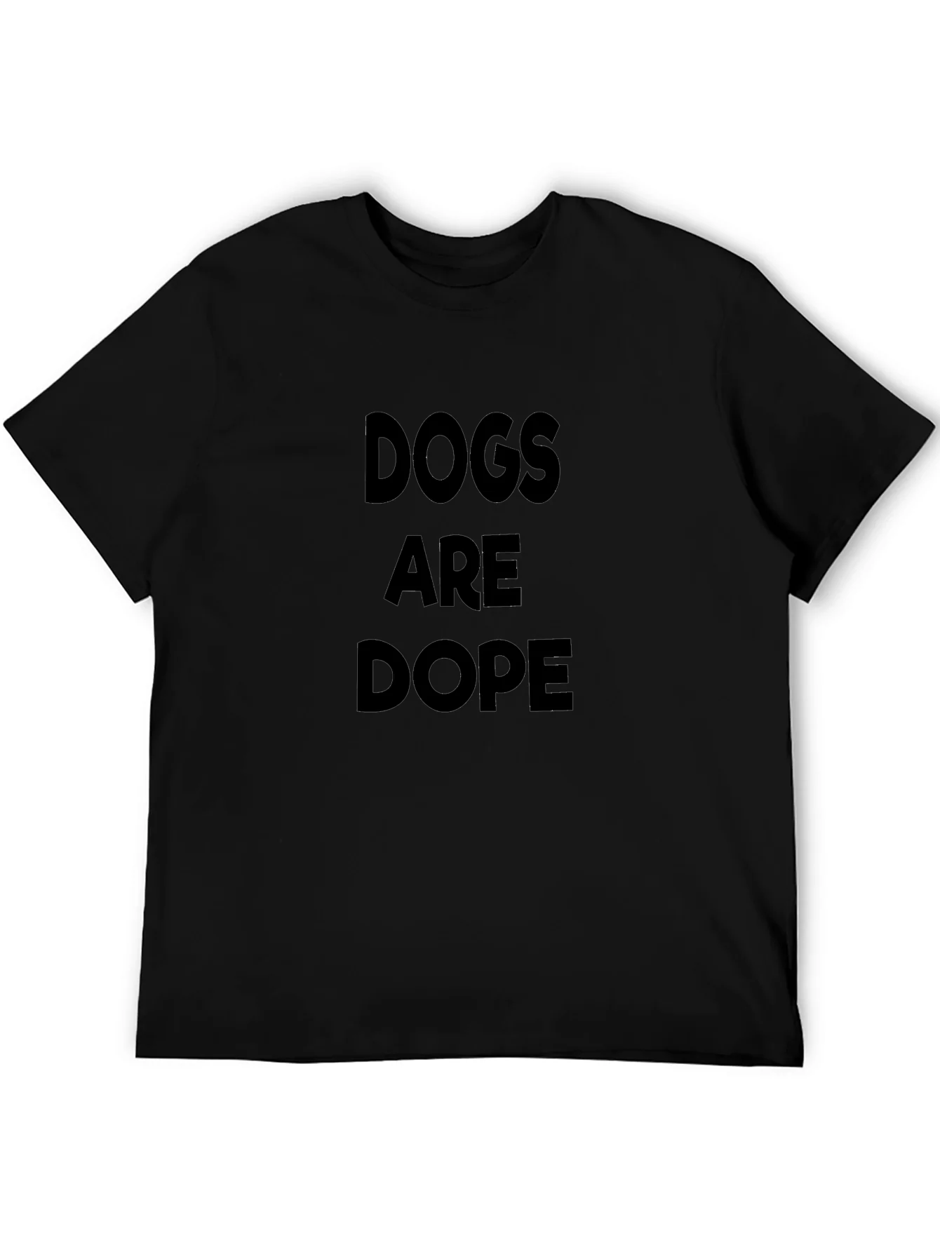 Dogs Are Dope Black T-Shirt