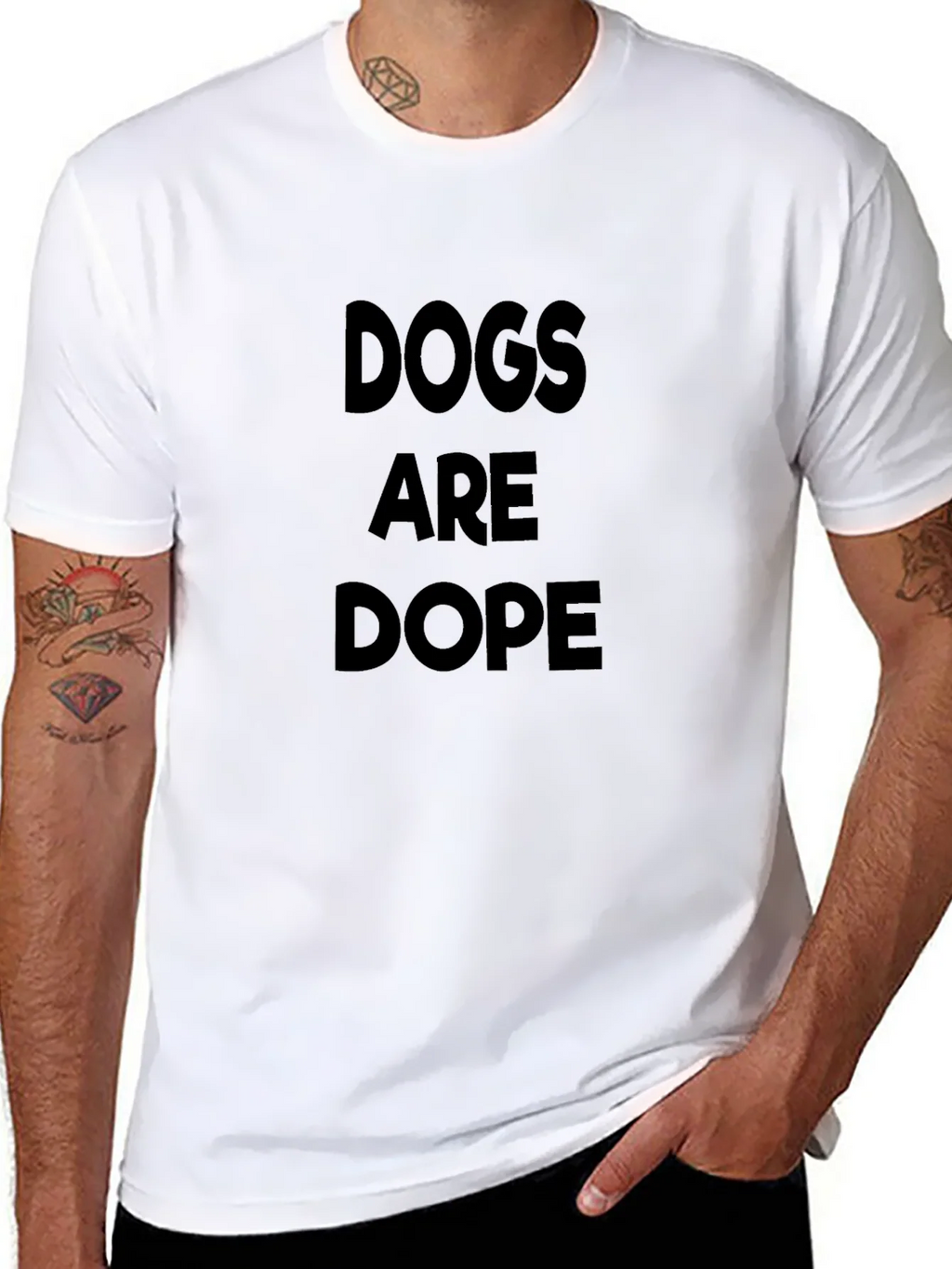 Dogs Are Dope Black T-Shirt