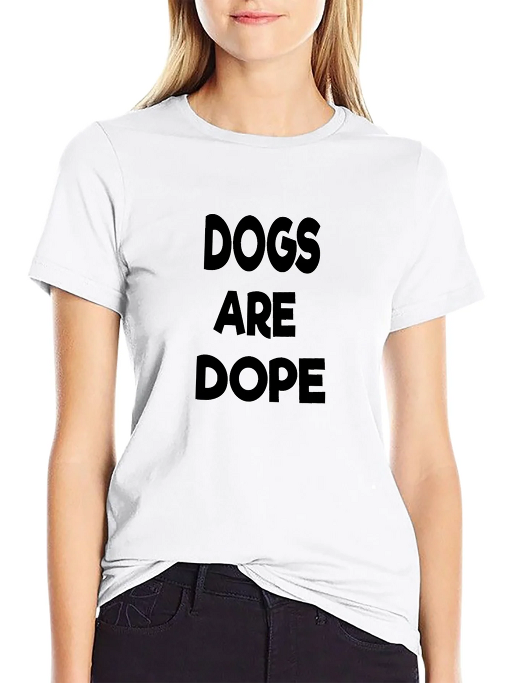 Dogs Are Dope Black T-Shirt