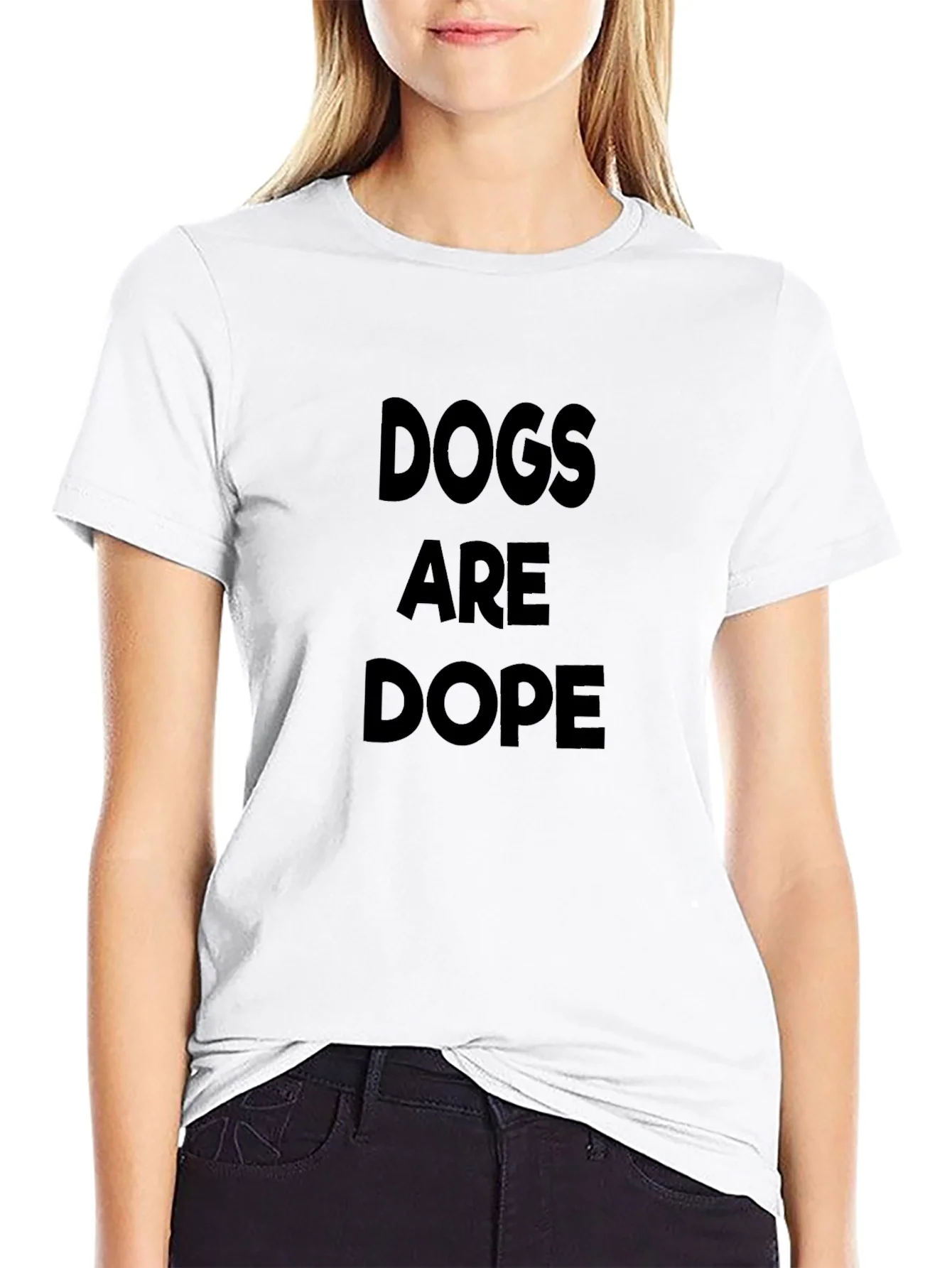 Dogs Are Dope Black T-Shirt