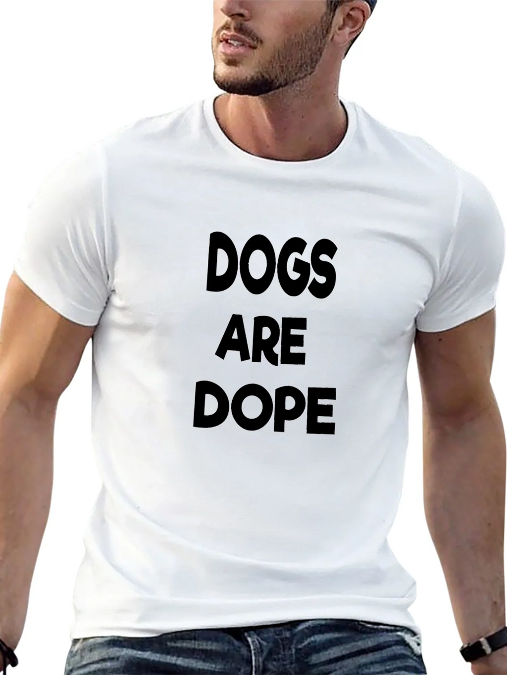 Dogs Are Dope Black T-Shirt