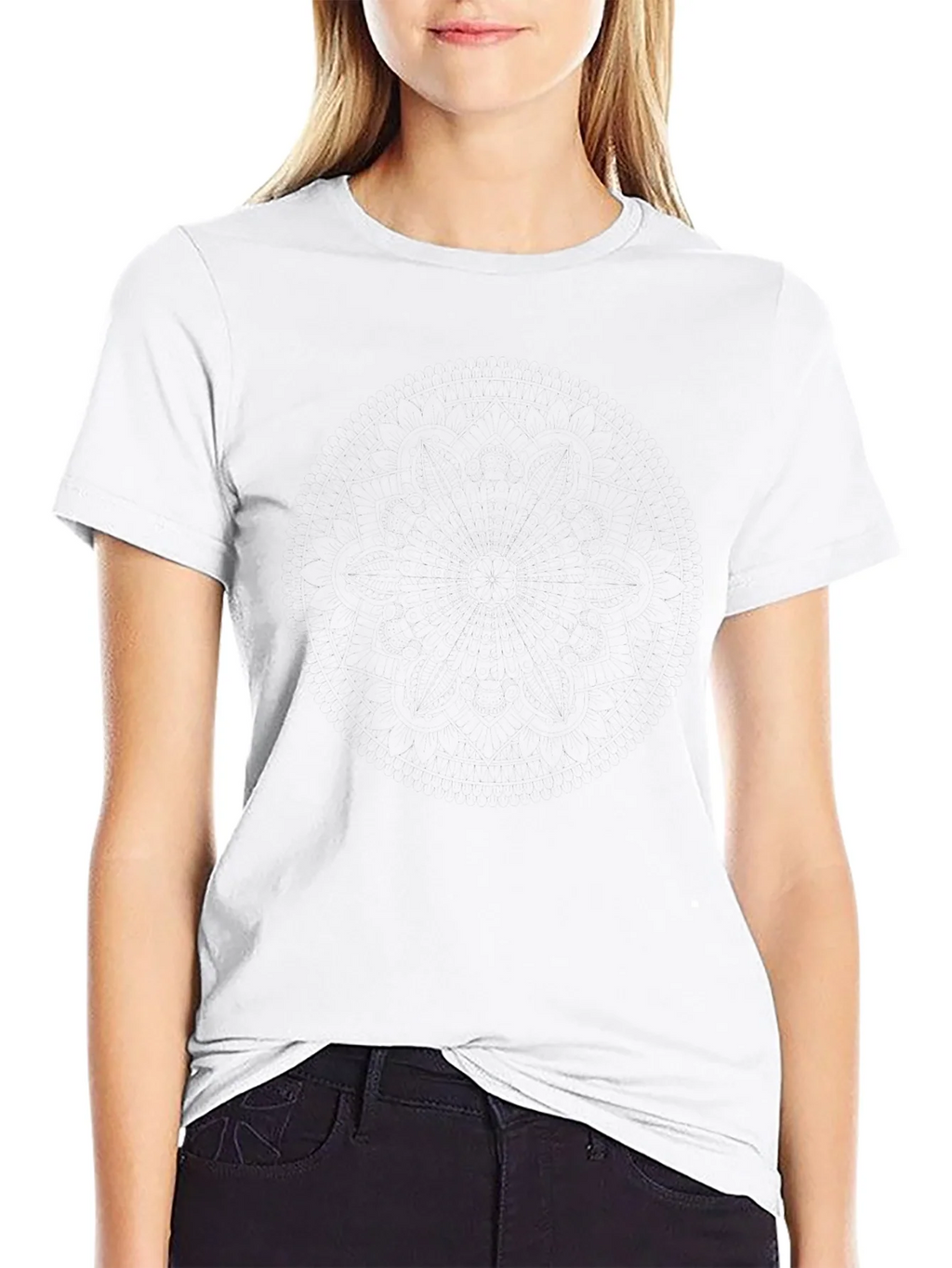 Mens Black Crew Neck T-Shirt - Casual Comfort