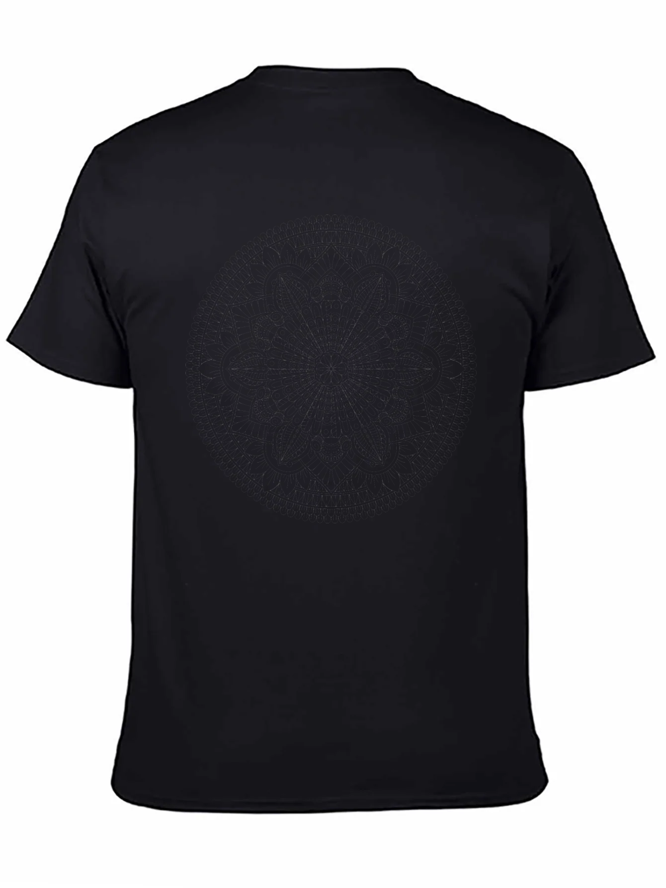 Mens Black Crew Neck T-Shirt - Casual Comfort