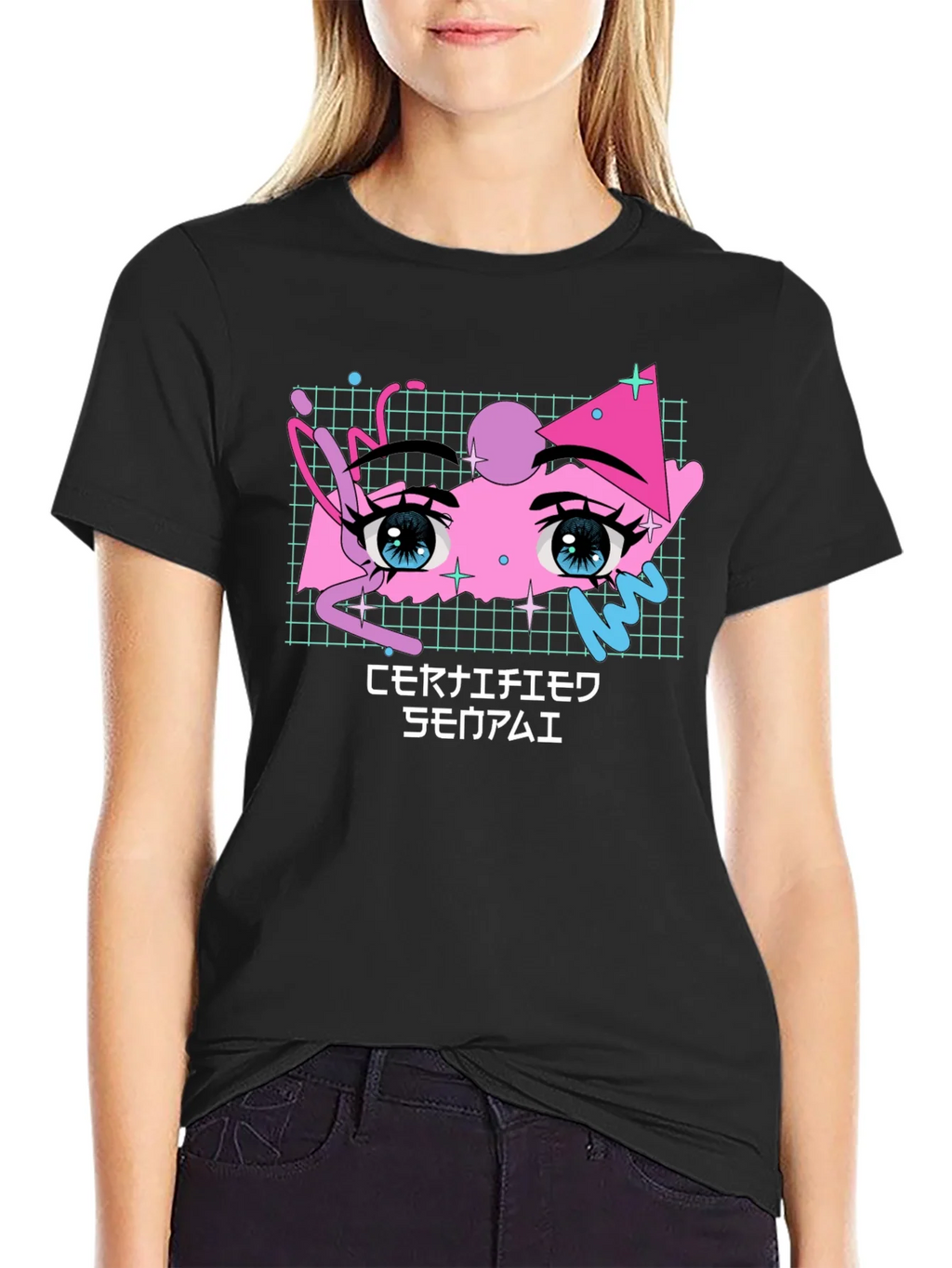Certified Senpai Graphic T-Shirt - Anime Aesthetic