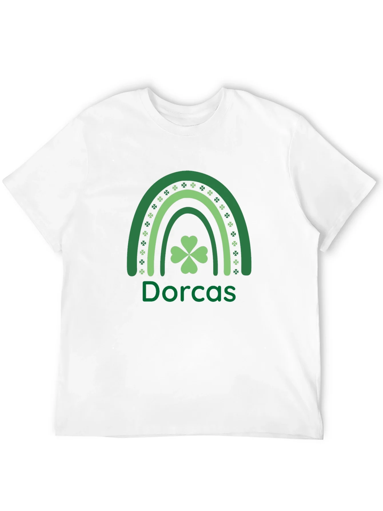 Dorcas Shamrock Rainbow St. Patricks Day T-Shirt