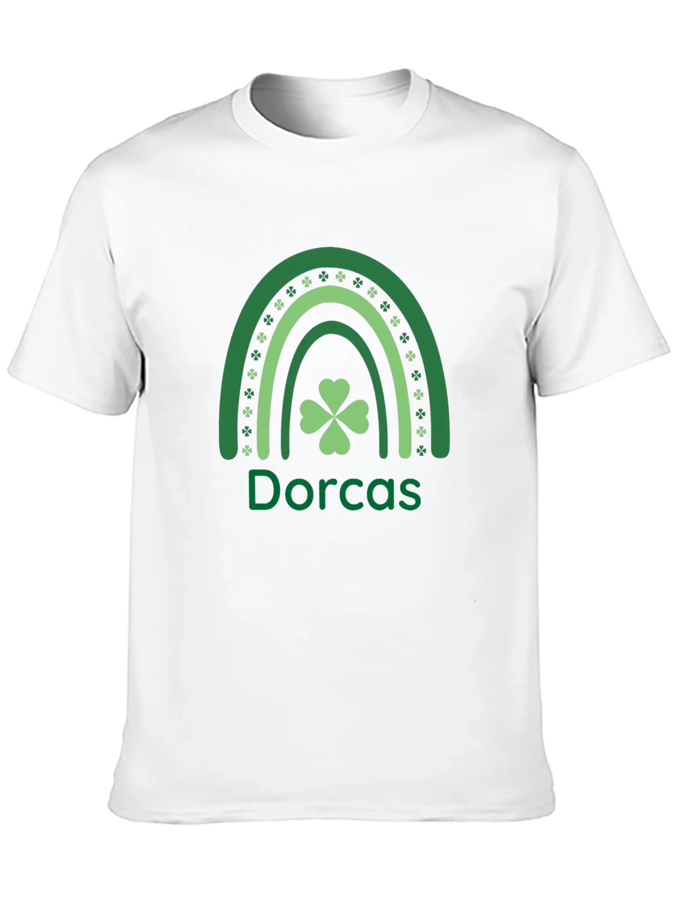 Dorcas Shamrock Rainbow St. Patricks Day T-Shirt